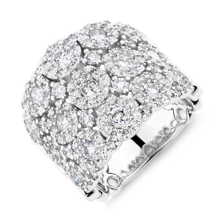 Bubble Ring with 3 Carat TW of Diamonds in 14kt White Gold Bubble Ring with 3 Carat TW of Diamonds in 14kt White Gold