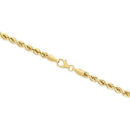 45cm (18") 4.5mm Rope Chain in 10kt Yellow Gold 45cm (18") 4.5mm Rope Chain in 10kt Yellow Gold