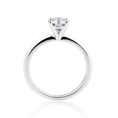 Laboratory-Created 1 Carat Diamond Ring in 14ct White Gold Laboratory-Created 1 Carat Diamond Ring in 14ct White Gold