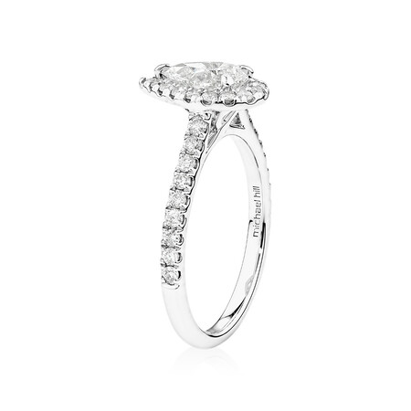 Ring with 1.38 Carat TW of Diamonds in 14kt White Gold Ring with 1.38 Carat TW of Diamonds in 14kt White Gold