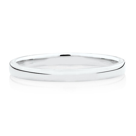 High Domed Wedding Band in 14kt White Gold High Domed Wedding Band in 14kt White Gold