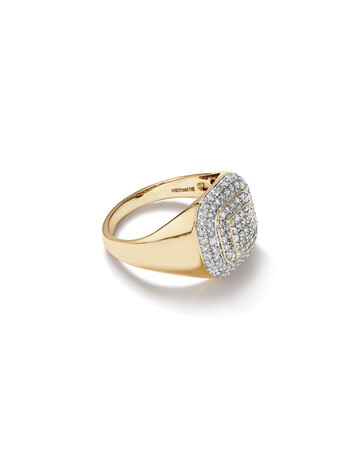 Ring with 1 Carat TW of Diamonds in 10kt Yellow Gold Ring with 1 Carat TW of Diamonds in 10kt Yellow Gold