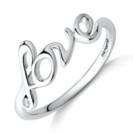 Love Ring in Sterling Silver Love Ring in Sterling Silver