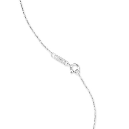 Mini Solitaire Necklace with Diamonds in 10kt White Gold Mini Solitaire Necklace with Diamonds in 10kt White Gold