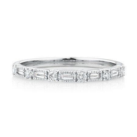 Evermore Wedding Band with 0.20 Carat TW of Diamonds in 10ct White Gold Evermore Wedding Band with 0.20 Carat TW of Diamonds in 10ct White Gold