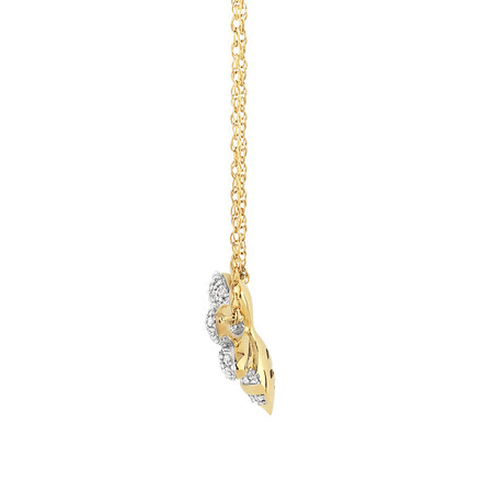 Bee pendant with 0.16 Carat TW Diamonds in 10kt Yellow Gold Bee pendant with 0.16 Carat TW Diamonds in 10kt Yellow Gold
