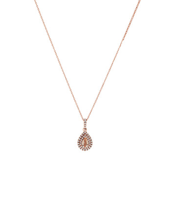 Sir Michael Hill Designer Pendant with Morganite & 0.20 Carat TW of Diamonds in 10kt Rose Gold Sir Michael Hill Designer Pendant with Morganite & 0.20 Carat TW of Diamonds in 10kt Rose Gold