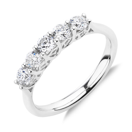 Southern Star 5 Stone Engagement Ring with 0.75 Carat TW of Diamonds in 14ct White Gold Southern Star 5 Stone Engagement Ring with 0.75 Carat TW of Diamonds in 14ct White Gold