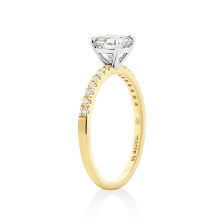 Southern Star Engagement Ring with 1.15 Carat TW of Diamonds in 18kt Yellow & White Gold Southern Star Engagement Ring with 1.15 Carat TW of Diamonds in 18kt Yellow & White Gold