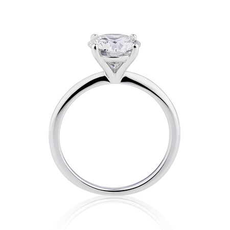 Laboratory-Created 2 Carat Diamond Ring in 14ct White Gold Laboratory-Created 2 Carat Diamond Ring in 14ct White Gold