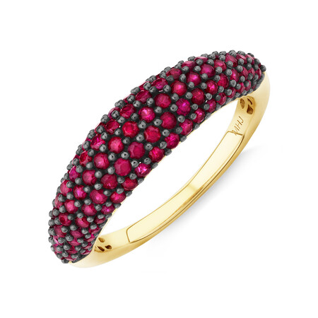 Ring with Ruby in 10kt Yellow Gold Ring with Ruby in 10kt Yellow Gold