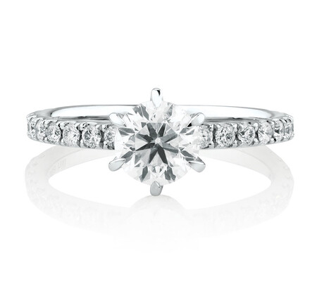 Sir Michael Hill Designer Engagement Ring With 1.42 Carat TW Of Diamonds In 14kt White Gold Sir Michael Hill Designer Engagement Ring With 1.42 Carat TW Of Diamonds In 14kt White Gold