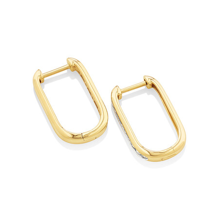 Huggies with 0.22 Carat TW of Diamonds in 10kt Yellow Gold Huggies with 0.22 Carat TW of Diamonds in 10kt Yellow Gold