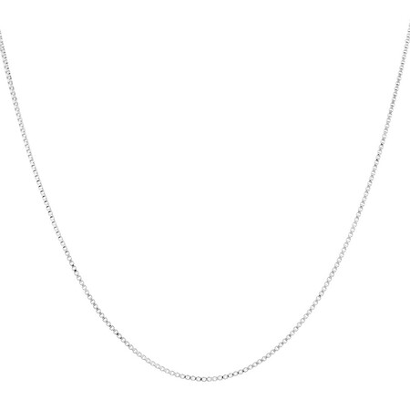 55cm (22") Box Chain in Sterling Silver 55cm (22") Box Chain in Sterling Silver