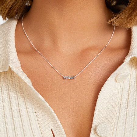 45cm (18") Wish Necklace in Sterling Silver 45cm (18") Wish Necklace in Sterling Silver