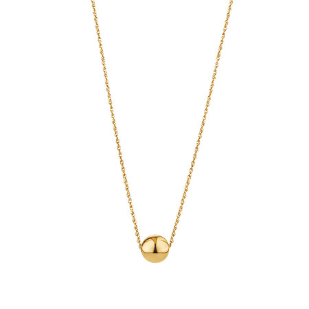45cm (18") 8mm Ball Necklace in 10kt Yellow Gold 45cm (18") 8mm Ball Necklace in 10kt Yellow Gold