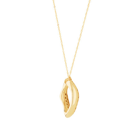 Small Spirits Bay Pendant with Diamonds in 10kt Yellow Gold Small Spirits Bay Pendant with Diamonds in 10kt Yellow Gold