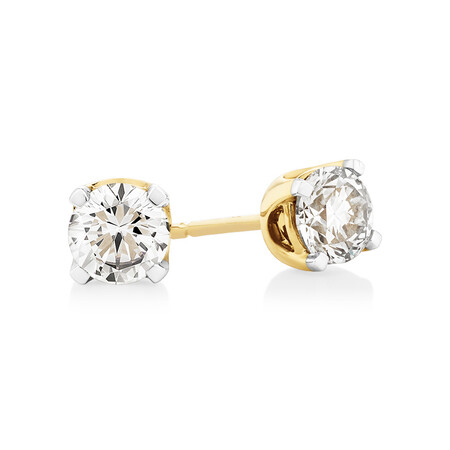 Prelude Stud Earrings with 0.70 Carat TW of Diamonds in 10kt Yellow Gold Prelude Stud Earrings with 0.70 Carat TW of Diamonds in 10kt Yellow Gold