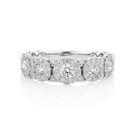 Bubble Ring with 1 Carat TW of Diamonds in 10kt White Gold Bubble Ring with 1 Carat TW of Diamonds in 10kt White Gold