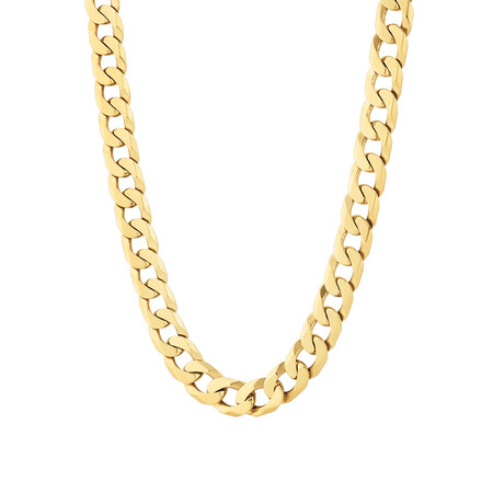 55cm (22") 12mm-12.5mm Width Solid Curb Chain in 10kt Yellow Gold 55cm (22") 12mm-12.5mm Width Solid Curb Chain in 10kt Yellow Gold