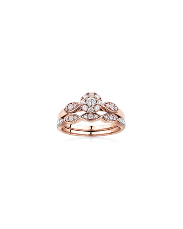 Bridal Set With 0.40 Carat TW of Diamonds In 10kt Rose Gold Bridal Set With 0.40 Carat TW of Diamonds In 10kt Rose Gold