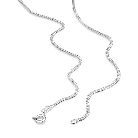 60cm (24") 1.5mm-2mm Width Curb Chain in Sterling Silver 60cm (24") 1.5mm-2mm Width Curb Chain in Sterling Silver