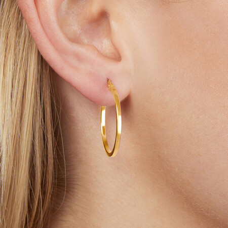 Hoop Earrings in 10kt Yellow Gold Hoop Earrings in 10kt Yellow Gold