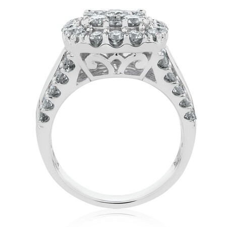 Engagement Ring with 2 1/2 Carat TW of Diamonds in 14ct White Gold Engagement Ring with 2 1/2 Carat TW of Diamonds in 14ct White Gold