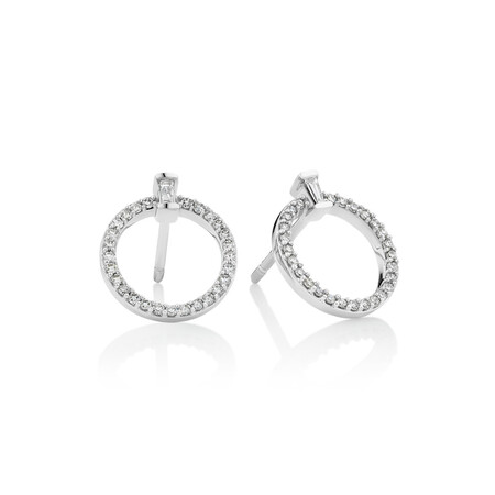 Earrings with 0.25 Carat TW Of Diamonds in 10ct White Gold Earrings with 0.25 Carat TW Of Diamonds in 10ct White Gold