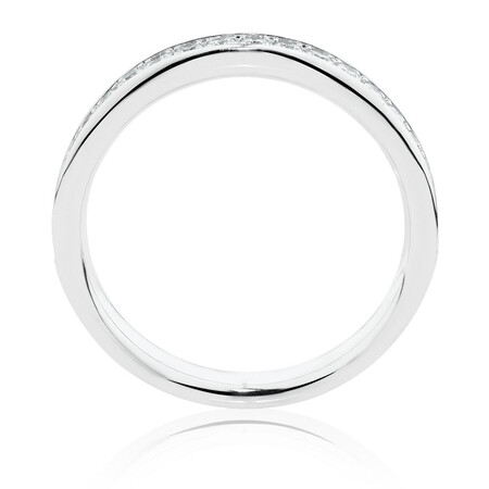 Wedding Band with 0.34 Carat TW of Diamonds in 14kt White Gold Wedding Band with 0.34 Carat TW of Diamonds in 14kt White Gold