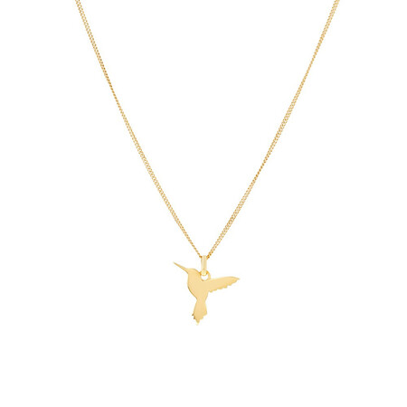 Hummingbird Pendant In 10kt Yellow Gold Hummingbird Pendant In 10kt Yellow Gold