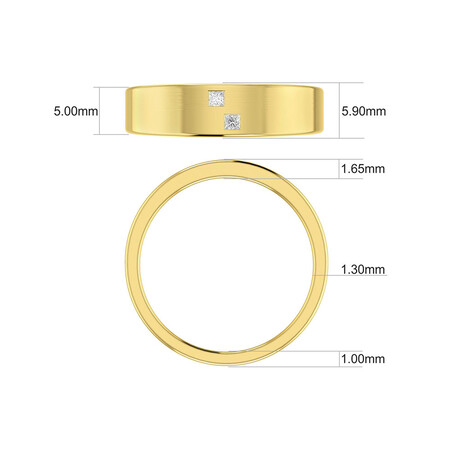 Men's Ring with Diamonds in 10ct White Gold Men's Ring with Diamonds in 10ct White Gold