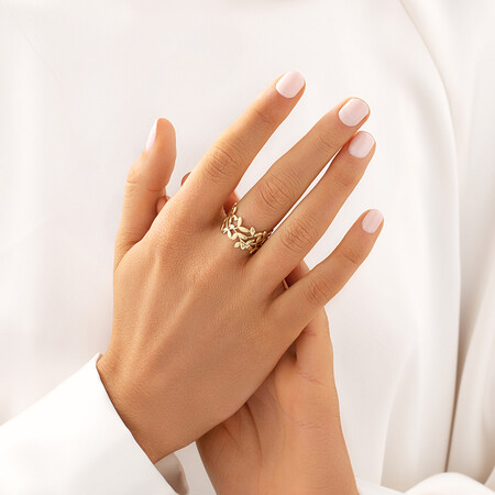 Olive Leaf Ring in 10kt Yellow Gold Olive Leaf Ring in 10kt Yellow Gold