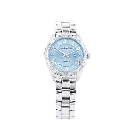 Roman Watch With Diamonds In Stainless Steel Roman Watch With Diamonds In Stainless Steel