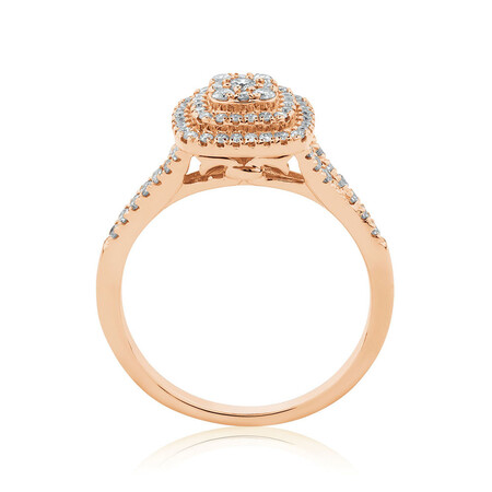 Engagement Ring with 1/2 Carat TW of Diamonds in 10ct Rose Gold Engagement Ring with 1/2 Carat TW of Diamonds in 10ct Rose Gold