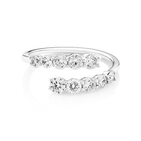 Laboratory-Created 1 Carat TW Diamond Ring in 10ct White Gold Laboratory-Created 1 Carat TW Diamond Ring in 10ct White Gold