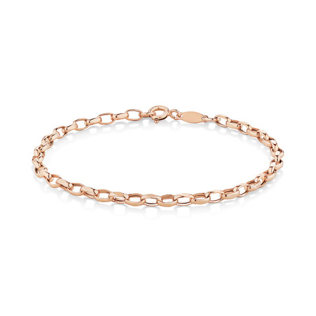 19cm (7.5") Belcher Bracelet in 10kt Rose Gold 19cm (7.5") Belcher Bracelet in 10kt Rose Gold