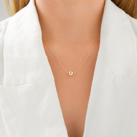 45cm (18") 8mm Ball Necklace in 10kt Yellow Gold 45cm (18") 8mm Ball Necklace in 10kt Yellow Gold