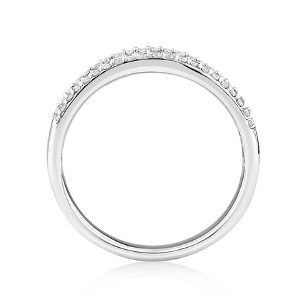 Multi Row Ring with 0.50 Carat TW Diamond in 10ct Yellow Gold Multi Row Ring with 0.50 Carat TW Diamond in 10ct Yellow Gold