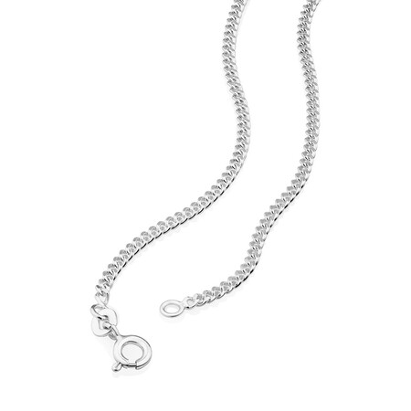 45cm (18") 1.5mm-2mm Width Curb Chain in Sterling Silver 45cm (18") 1.5mm-2mm Width Curb Chain in Sterling Silver
