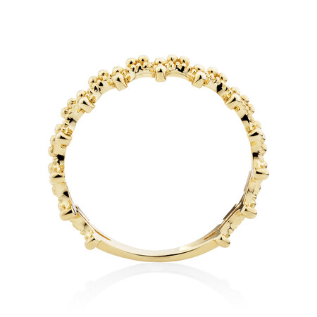 Beads Ring in 10ct Yellow Gold Beads Ring in 10ct Yellow Gold