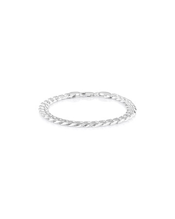 21cm (8.5") 2mm-2.5mm Width Curb Bracelet in Sterling Silver 21cm (8.5") 2mm-2.5mm Width Curb Bracelet in Sterling Silver