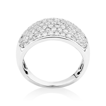 Ring with 1.5 Carat TW of Diamonds in 10ct White Gold Ring with 1.5 Carat TW of Diamonds in 10ct White Gold