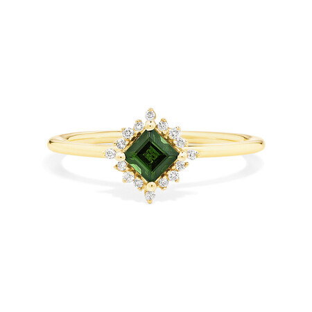 Ring with Diamonds in 10kt Yellow Gold Ring with Diamonds in 10kt Yellow Gold