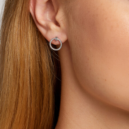 Earrings with 0.25 Carat TW Of Diamonds in 10ct White Gold Earrings with 0.25 Carat TW Of Diamonds in 10ct White Gold