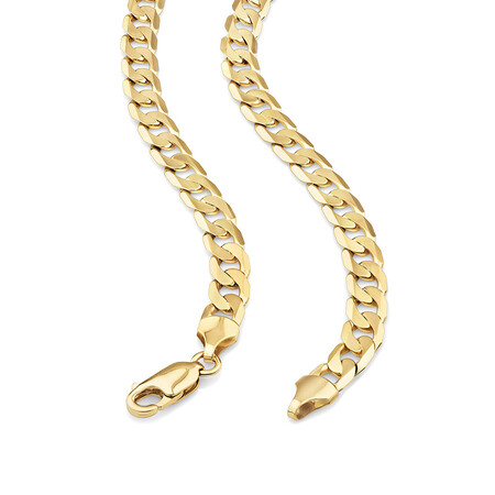 55cm (22") 6mm-6.5mm Width Curb Chain in 10kt Yellow Gold 55cm (22") 6mm-6.5mm Width Curb Chain in 10kt Yellow Gold