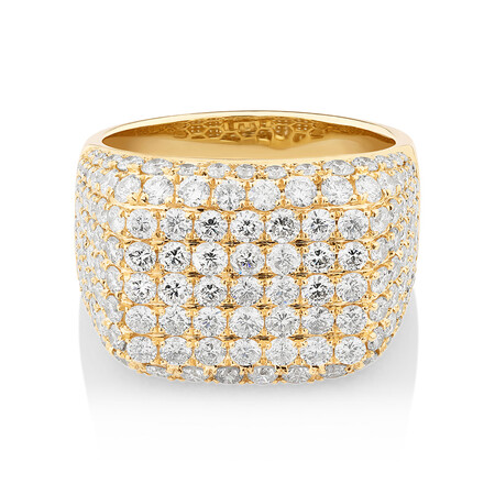 Gents Ring with 5 Carat TW of Diamonds In 10ct Yellow Gold Gents Ring with 5 Carat TW of Diamonds In 10ct Yellow Gold