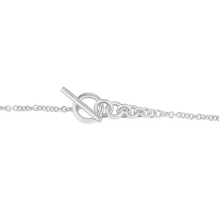 50cm (20”) Graduated Fob Chain in Sterling Silver 50cm (20”) Graduated Fob Chain in Sterling Silver