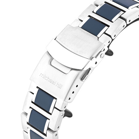 Solar Powered Men's Watch with Blue Tone in Stainless Steel Solar Powered Men's Watch with Blue Tone in Stainless Steel