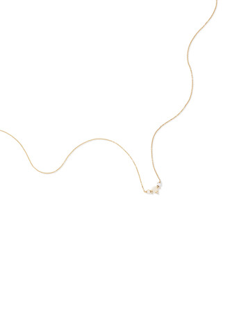 Necklace with Opal & Diamonds in 10kt Yellow Gold Necklace with Opal & Diamonds in 10kt Yellow Gold